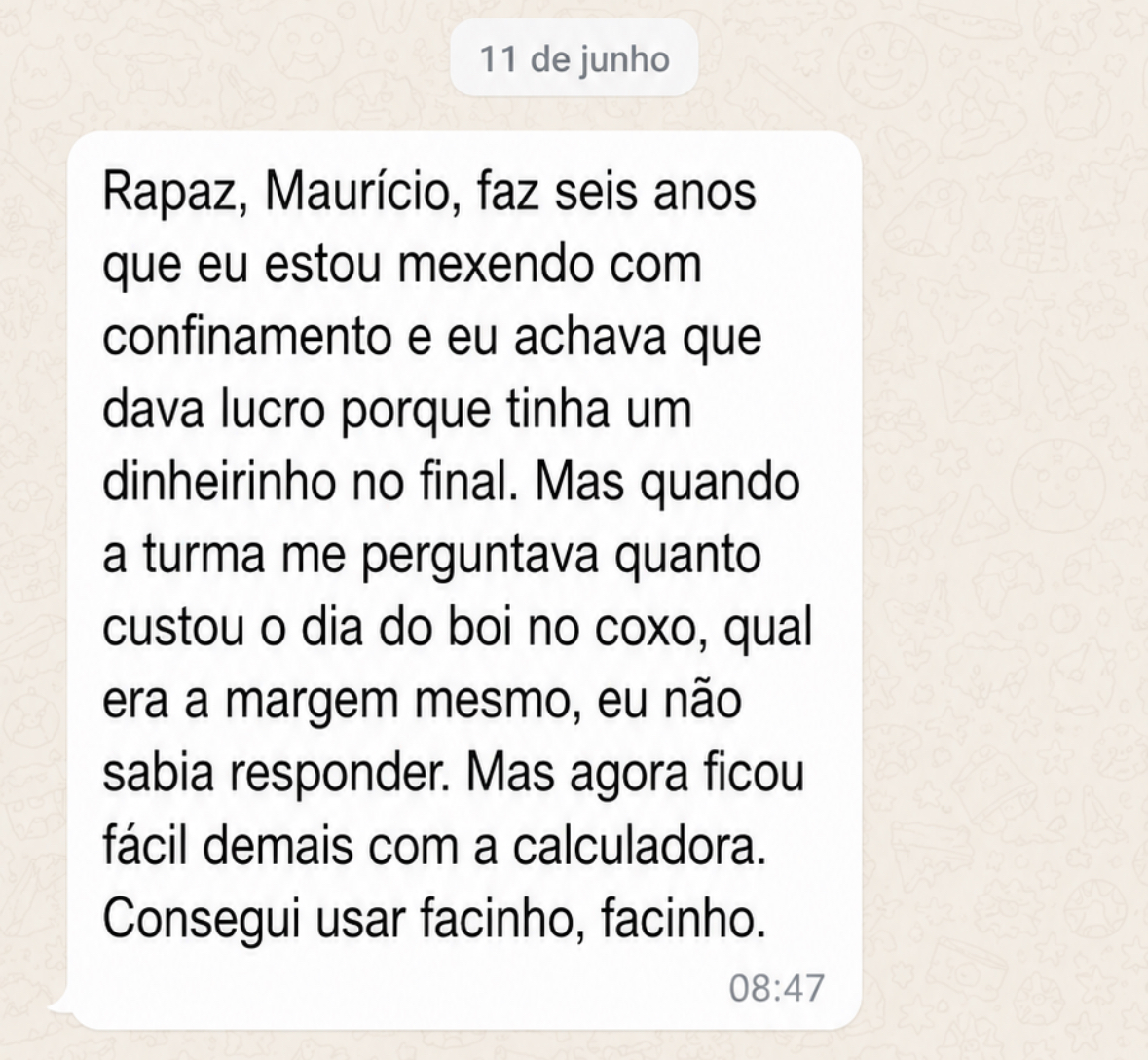 Depoimento WhatsApp 2