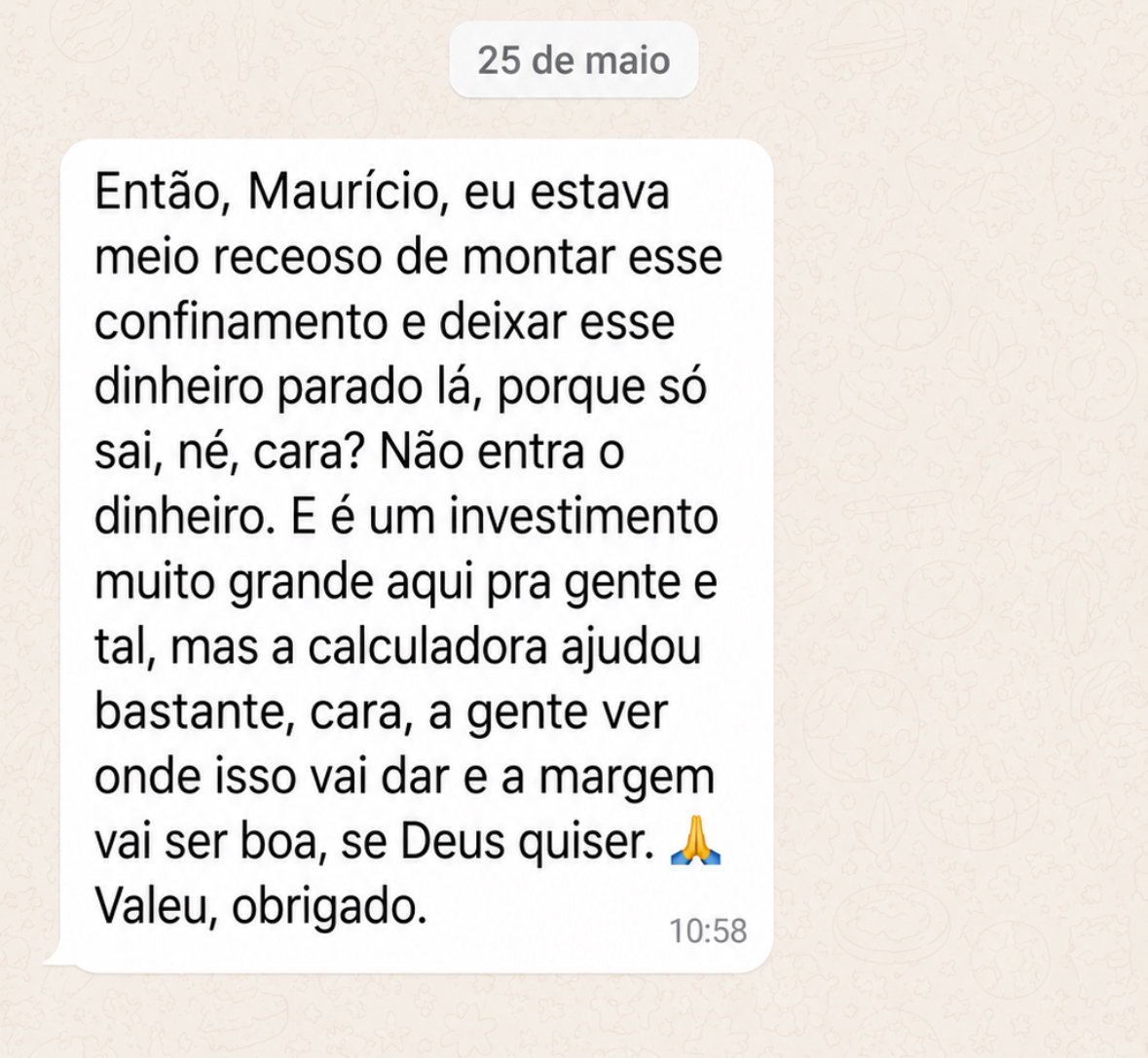 Depoimento WhatsApp 1